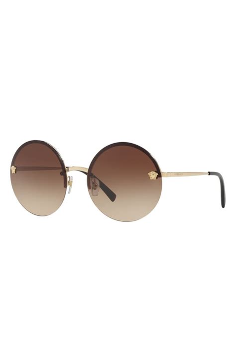 versace sunglasses men round|Versace 59mm round sunglasses.